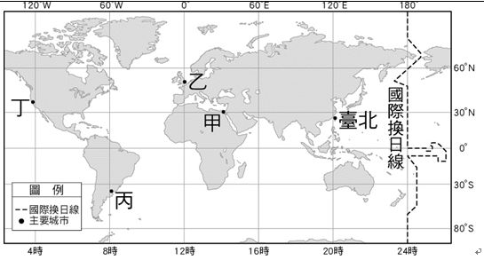 請根據地理圖四中的世界簡圖 回答下列問題 題組 15 圖中 1 阿摩線上測驗