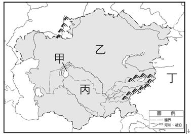 1 附圖為中亞地區簡圖 請回答下列問題 題組 3 中亞氣候乾燥 其成因與下列 阿摩線上測驗