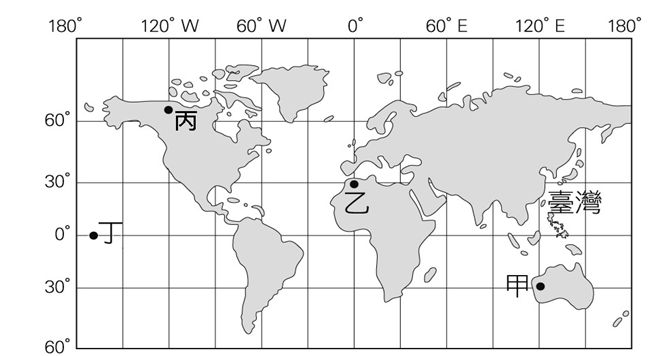 二 下圖為世界時區簡圖 請根據此圖回答下列問題 題組 39 請問圖中哪 阿摩線上測驗
