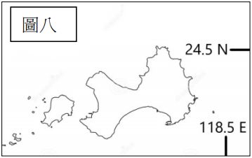 重新載圖41 台灣本島所在的位置約為1 E 122 E及22 N 25 N 阿摩線上測驗