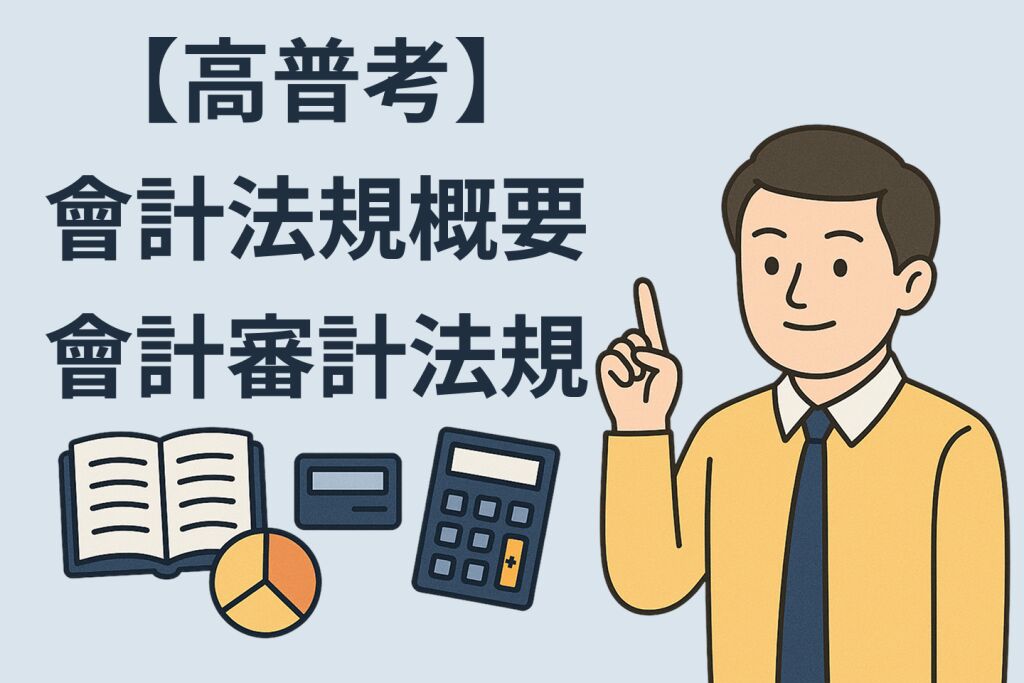 【高普考】會計法規概要/會計審計法規