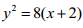 3. 設 L 是過拋物線
2
y x   8( 2)
焦點 F，且其斜角為
60
的直線。若直線 L 與拋物線交於 A、B
兩點，而
AB
的中垂線與 x 軸交於 P 點，則
PF 
？ 
<br/>(A) 8 3 <br/>(B) 
16 3
3
 <br/>(C) 
8
3
 <br/>(D) 
16
3