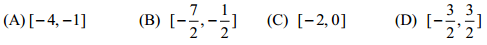 7. 設
2 A x R x x      { : 4 3 0} , 
1 2 { : 2 0 2( 7) 5 0} x B x R a x a x 
        且 。 若
A B  , 則
實數 a 是在下列哪一個區間內？ 
<br/>(A) [ 4, 1]   <br/>(B) 
7 1 [ , ]
2 2
  <br/>(C) 
[ 2, 0]  <br/>(D) 
3 3 [ , ]
2 2

