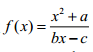 18. 設
2
( ) x a f x
bx c



，其中 a 為整數， b、c 為非負整數。若 0 與 2 是恰存在的兩個實數使得
f x x ( )  , 
且
1
( 2)
2
f   
，則
f x( ) 
？ 
<br/>(A) 
2
2( 1)
x
x 
, x 1. <br/>(B) 
2
3 4
x
x 
,
4
3
x  . <br/>(C) 
2
2(5 4)
x
x 
,
4
5
x  . <br/>(D) 
2
2(3 5)
x
x 
,
5
3
x  . 