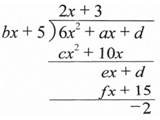 重新載圖21 章老師作一個多項式除法示範後 擦掉計算過程中的六個係數