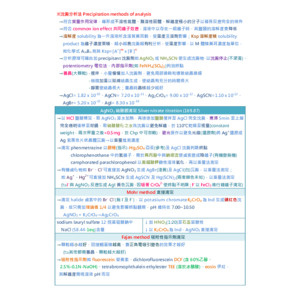 藥分-4.沈澱分析法