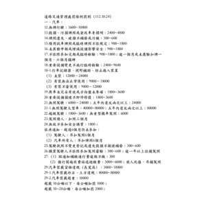 道路交通管理處罰條例罰則112.10.24