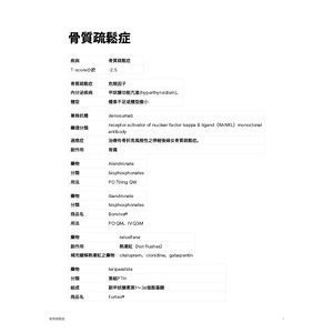 藥物治療學 骨質疏鬆