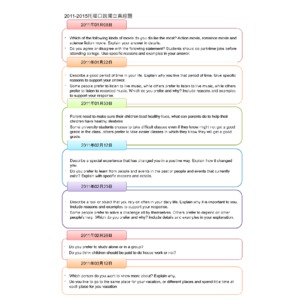 托福口說獨立機經