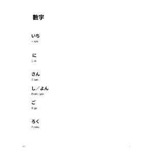 日語數字