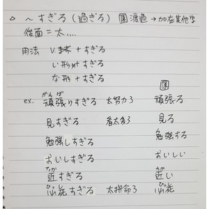 ～すぎる組合用法