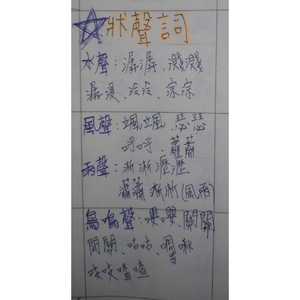 國中國文 狀聲詞