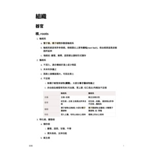 植物生理學-組織