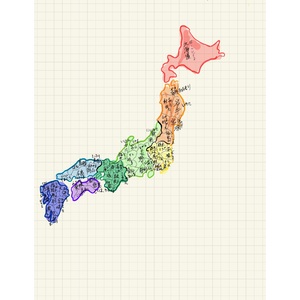 日本地圖(不含沖繩