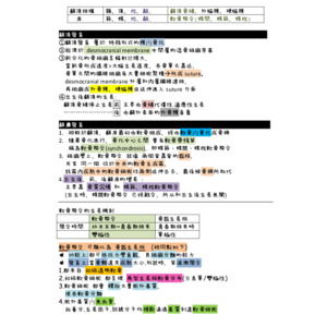 矯正筆記表格整理（顱頂.顱底發育）