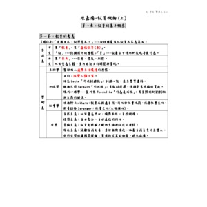 陳嘉陽(上)第一章 By羿君整理之筆記